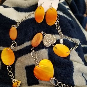 Necklace and earrings set